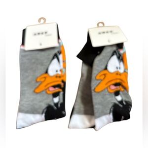 Daffy Duck Socks Adult Socks  35-41   Fits size 4.5-10